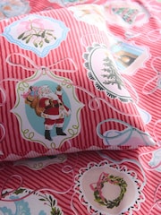 Fusion Red Christmas Frames Duvet Cover & Pillowcase Set - Image 3 of 5