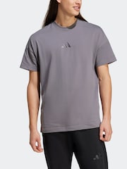 adidas Dark Grey All SZN 100% Cotton T-Shirt - Image 3 of 8