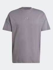 adidas Dark Grey All SZN 100% Cotton T-Shirt - Image 8 of 8