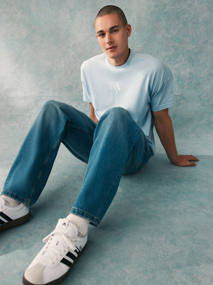 adidas Dark Blue ALL SZN T-Shirt - Image 2 of 6