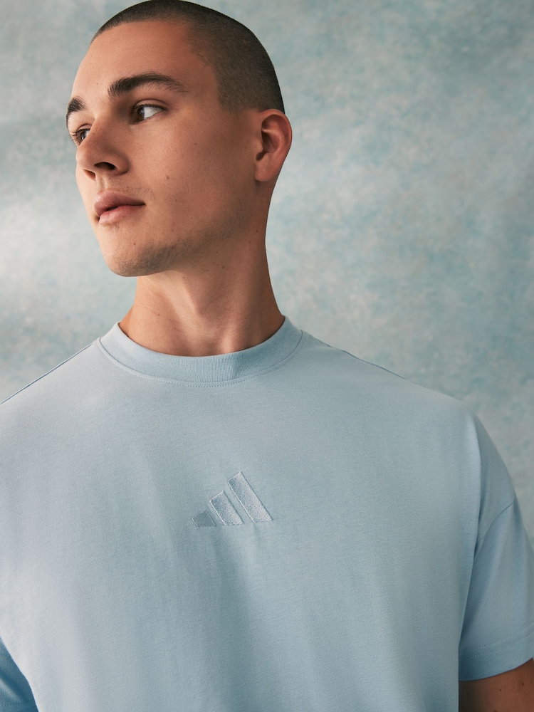 adidas Dark Blue ALL SZN T-Shirt - Image 5 of 6
