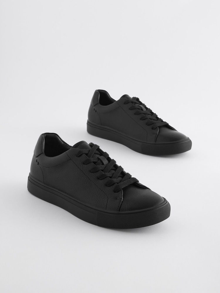 Black Minimal Trainers - Image 1 of 6