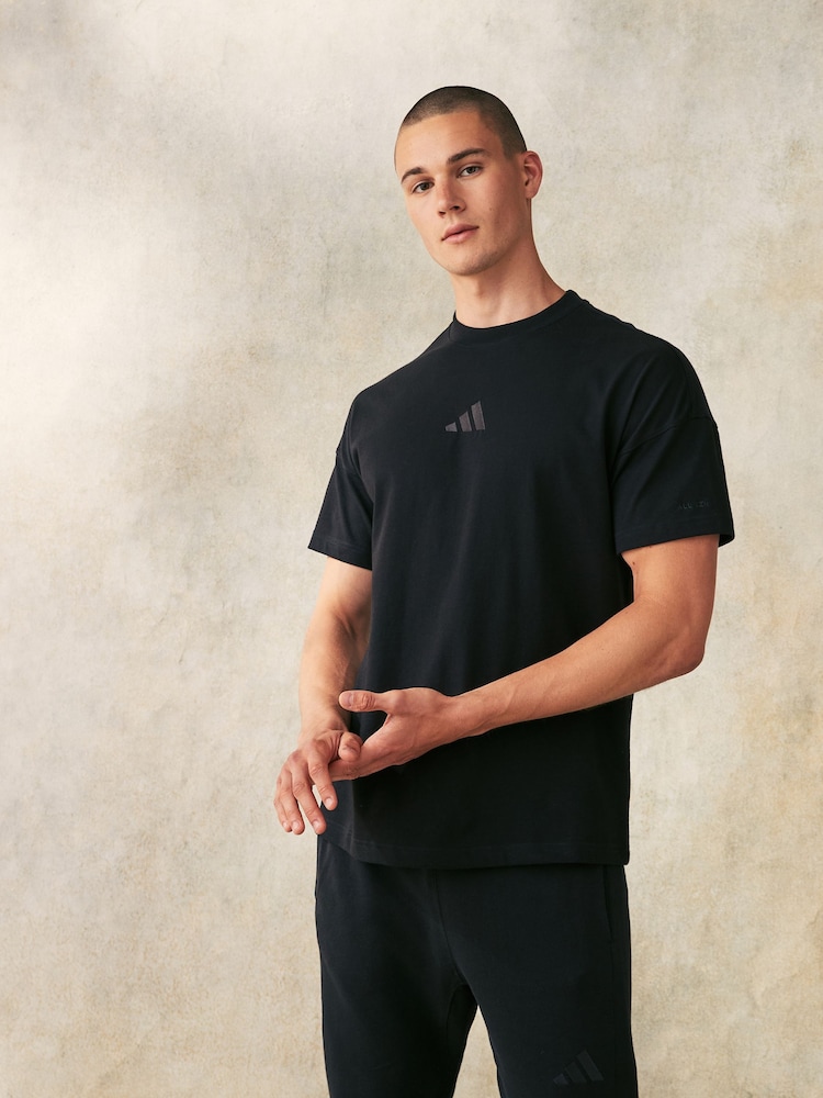 adidas Black ALL SZN T-Shirt - Image 3 of 7