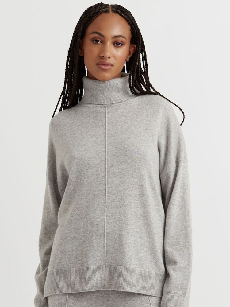 Chinti & Parker Wool/Cashmere Relaxed Roll Neck Jumper - Image 1 of 5