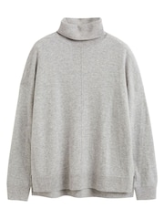 Chinti & Parker Wool/Cashmere Relaxed Roll Neck Jumper - Image 5 of 5