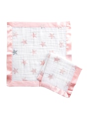 aden + anais Essentials Pink Security Blankets Two Pack - Image 1 of 3