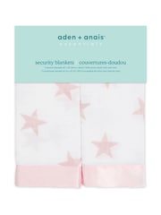 aden + anais Essentials Pink Security Blankets Two Pack - Image 2 of 3