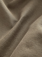 Brown/Stone 100% Cotton Twill Single Pocket Shacket Overshirt - Image 8 of 8