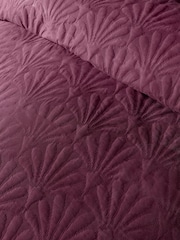 Serene Berry Cavali Quilted Duvet Cover Set - Image 4 of 4