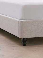 Wool Blend Natural Stone Hartford Upholstered Bed Frame - Image 6 of 7