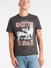 Amplified Grey Led Zeppelin Tokyo 71 100% Cotton T-Shirts - Image 1 of 4