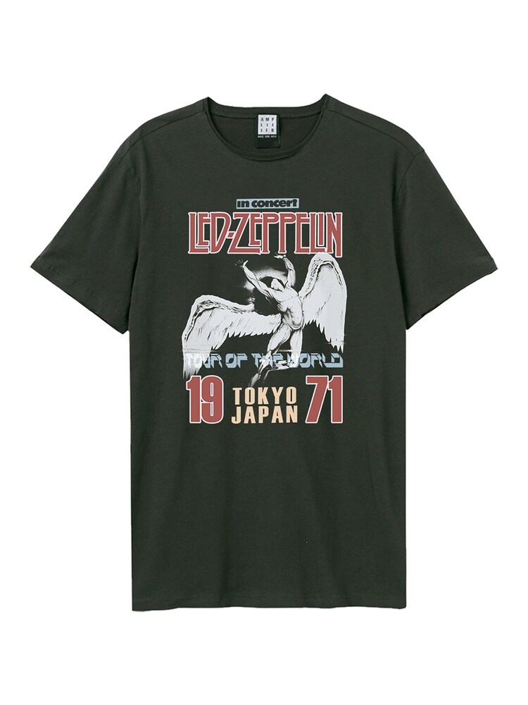 Amplified Grey Led Zeppelin Tokyo 71 100% Cotton T-Shirts - Image 4 of 4