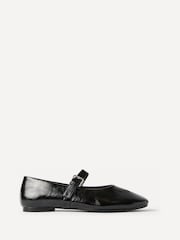Svart - Linzi Nadira Mary Jane Style Flats - Bilde 2 av 6