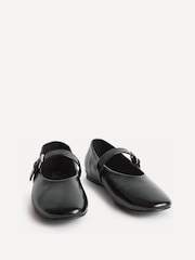 Svart - Linzi Nadira Mary Jane Style Flats - Bilde 3 av 6