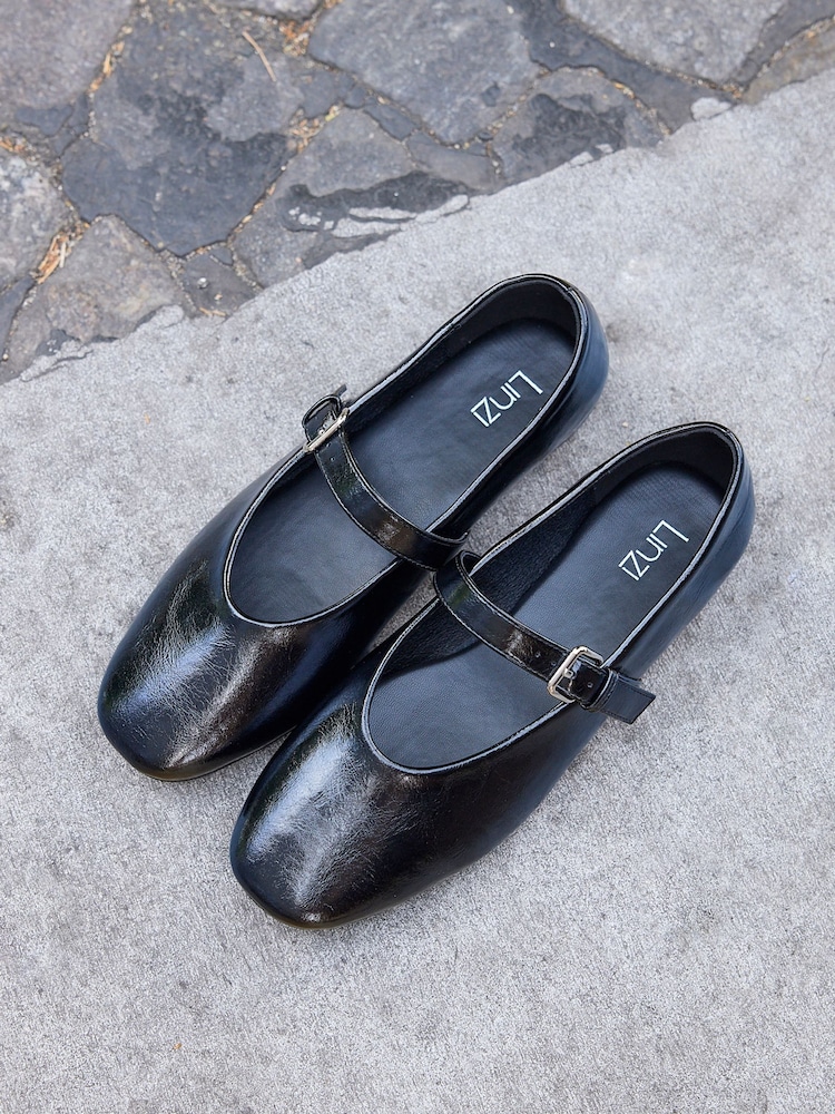 Svart - Linzi Nadira Mary Jane Style Flats - Bilde 6 av 6 Svart - Linzi Nadira Mary Jane Style Flats - Bilde 6 av 6