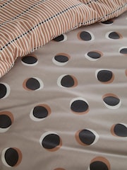 Fusion Natural Polka Dot Easy Care Duvet Cover & Pillowcase Set - Image 3 of 4
