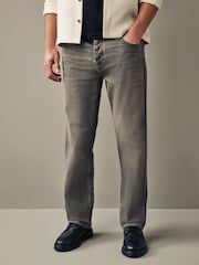 Siva - Raven kroj - Vintage Wash denim kavbojke - Slika 1 iz 11