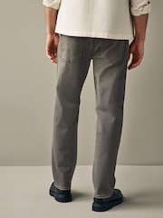 Siva - Raven kroj - Vintage Wash denim kavbojke - Slika 2 iz 11