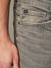 Siva - Raven kroj - Vintage Wash denim kavbojke - Slika 6 iz 11