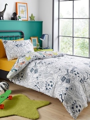 Bedlam Multi Doodle Zoom Duvet Cover & Pillowcase Set - Image 4 of 4