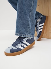adidas Blue/Brown Junior Sportswear VL Court Trainers - Image 1 of 11
