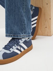 adidas Blue/Brown Junior Sportswear VL Court Trainers - Image 2 of 11