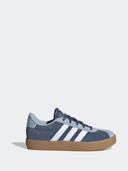 adidas Blue/Brown Junior Sportswear VL Court Trainers - Image 3 of 11