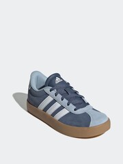 adidas Blue/Brown Junior Sportswear VL Court Trainers - Image 5 of 11