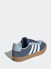 adidas Blue/Brown Junior Sportswear VL Court Trainers - Image 6 of 11