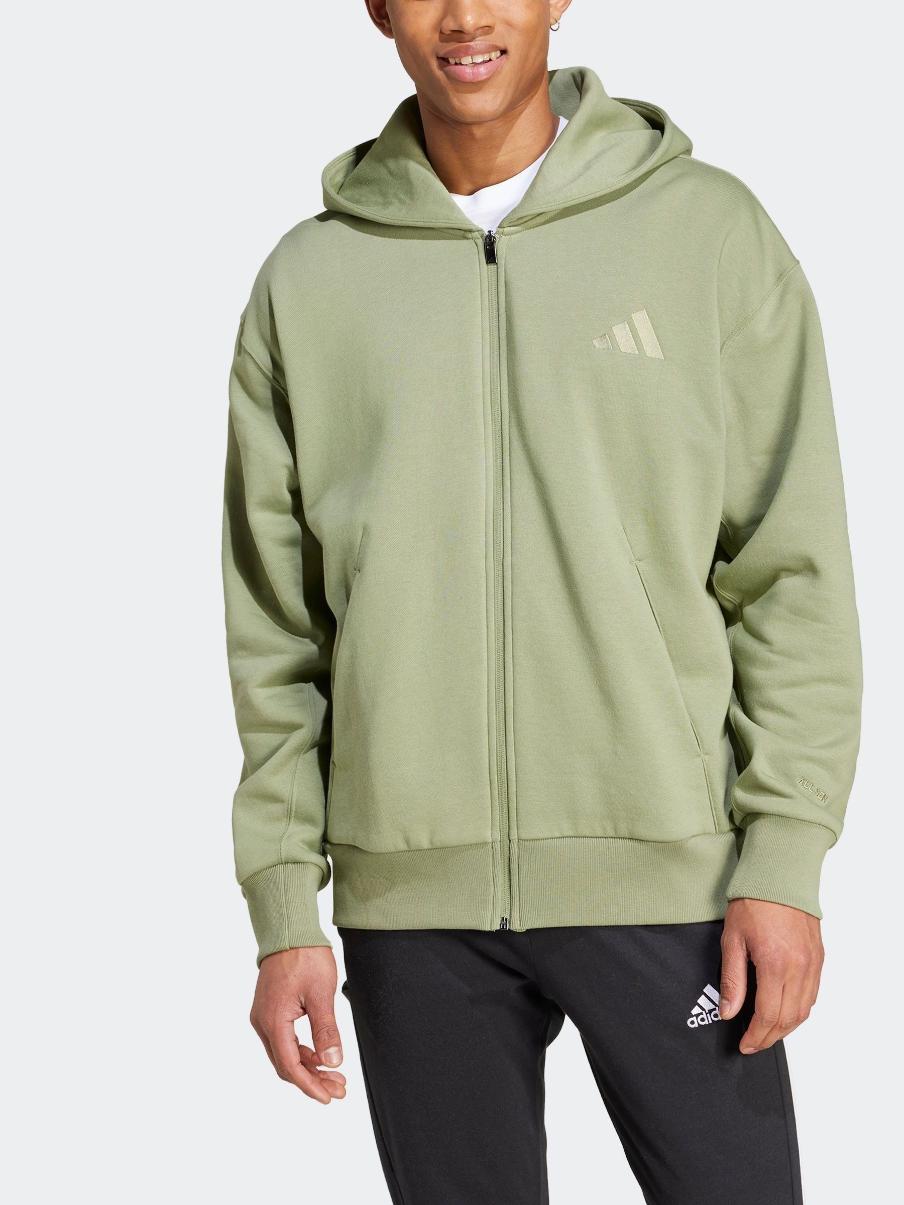 スーパーセール期間限定 Zip Fleece Season All Green adidas Buy Up Next from Hoodie トップス
