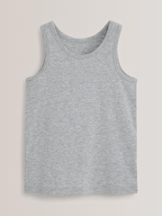 Grey/White Vests 5 Pack (1.5-16yrs) - Image 2 of 5