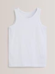 Grey/White Vests 5 Pack (1.5-16yrs) - Image 3 of 5