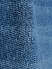 River Island Blue Petite Denim Medium 90's Mid Rise Straight 100% Cotton Jeans - Image 4 of 4