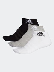 adidas Multi Adult Cushioned Ankle Socks 3 Pack - Image 1 of 3