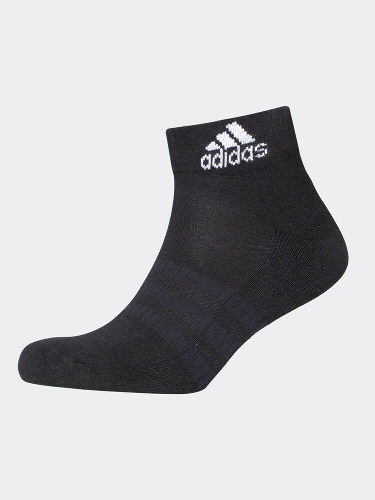 adidas Multi Adult Cushioned Ankle Socks 3 Pack - Image 2 of 3