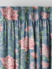 Laura Ashley Blue Tapestry Floral Made to Measure Curtains - Image 5 of 9