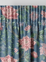 Laura Ashley Blue Tapestry Floral Made to Measure Curtains - Image 6 of 9