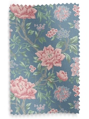 Laura Ashley Blue Tapestry Floral Made to Measure Curtains - Image 9 of 9