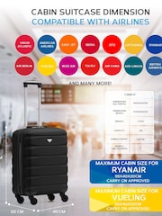 Flight Knight 55x40x20cm Ryanair Priority 4 Wheel ABS Hard Case Cabin Carry On Hand Luggage - Image 3 of 7