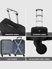 Flight Knight 55x40x20cm Ryanair Priority 4 Wheel ABS Hard Case Cabin Carry On Hand Luggage - Image 7 of 7