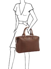 OSPREY LONDON The Nevada Leather Weekender Bag - Image 4 of 4