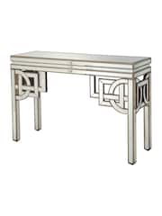 Libra Interiors Gold Claridge Deco Mirrored Console Table - Image 2 of 2