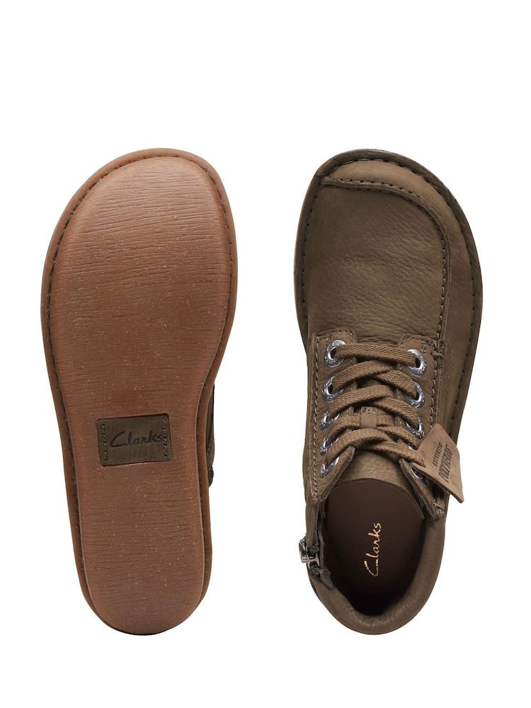 Clarks Green Nub Funny Cedar Boots - Image 7 of 7