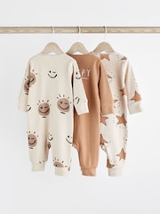 Neutral Footless Zip 3 Pack Baby Sleepsuits (0-3yrs) - Image 2 of 13