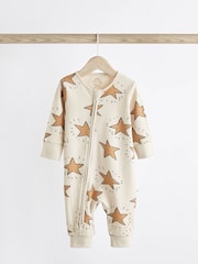 Neutral Footless Zip 3 Pack Baby Sleepsuits (0-3yrs) - Image 5 of 13