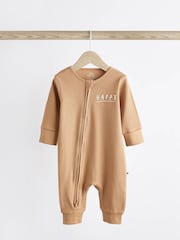 Neutral Footless Zip 3 Pack Baby Sleepsuits (0-3yrs) - Image 6 of 13