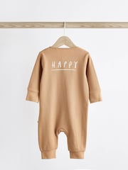 Neutral Footless Zip 3 Pack Baby Sleepsuits (0-3yrs) - Image 7 of 13