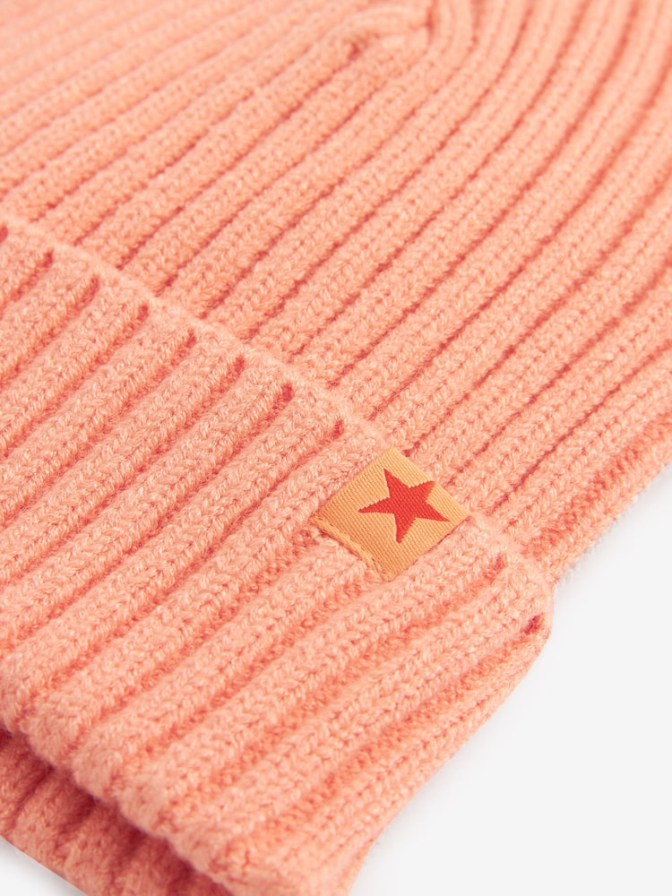 Pfirsich, pink - Gerippte Strickmütze (1–16 Jahre) - Bild 2 von 2 Pfirsich, pink - Gerippte Strickmütze (1–16 Jahre) - Bild 2 von 2