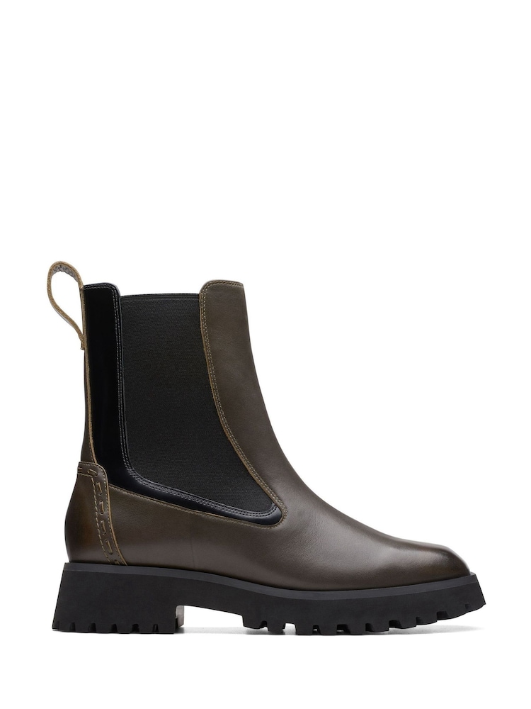 Clarks Brown Leather Stayso Rise Boots - Image 1 of 7