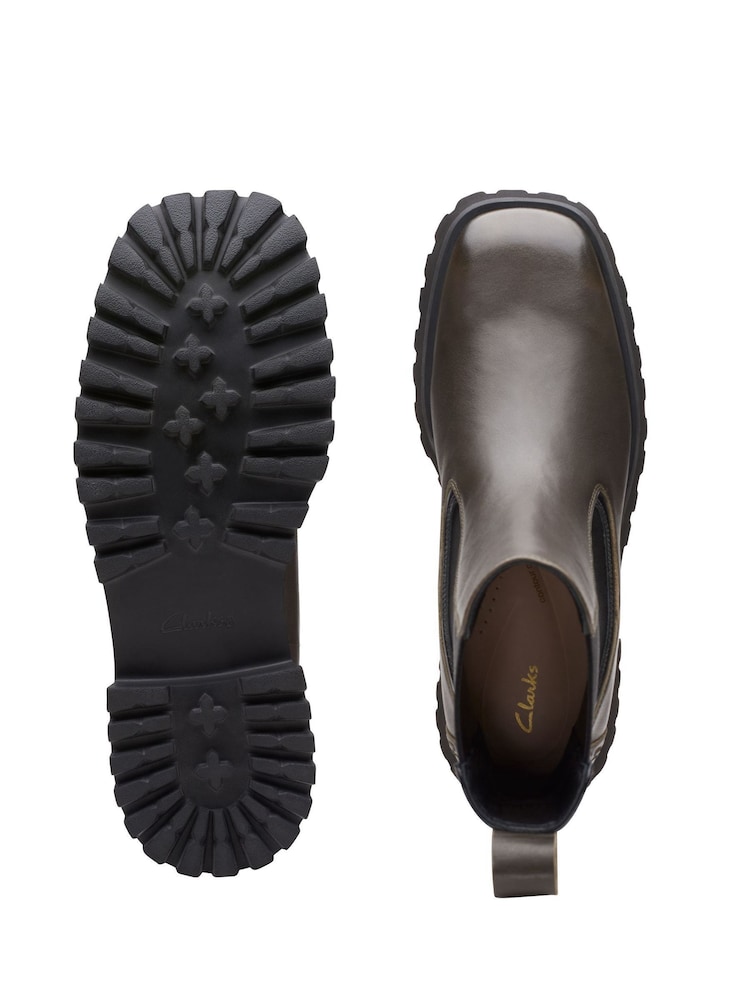 Clarks Brown Leather Stayso Rise Boots - Image 7 of 7